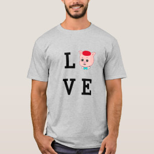 Liefde Varken Cartoon T-shirt
