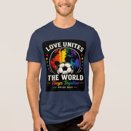 Liefde verenigt de wereld Tri-Blend shirt