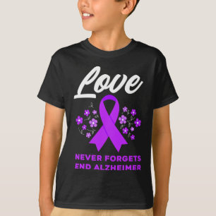 Liefde vergeet nooit om Heimerheimer's te beëindig T-shirt