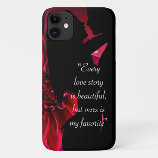 Liefde verhaal citeert kus minnaar achtergrond Hoe iPhone 11 Hoesje