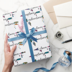 Liefde Verkennen Avontuur Pijl Tribal Boho Ontwerp Cadeaupapier