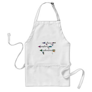 Liefde Verkennen Avontuur Pijl Tribal Boho Ontwerp Standaard Schort