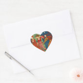 LIEFDE, VERLANGEN EN DOOD Deco Valentijnsdag Hart Hart Sticker (Envelop)