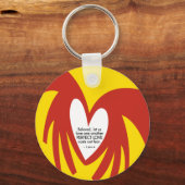 Liefde veroorzaakt angst - sleutelhanger (Voorkant)
