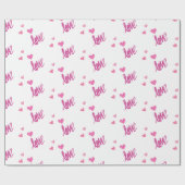 Liefde verpakkingspapier cadeaupapier (Vlak)