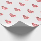 Liefde verpakkingspapier cadeaupapier (Hoek)