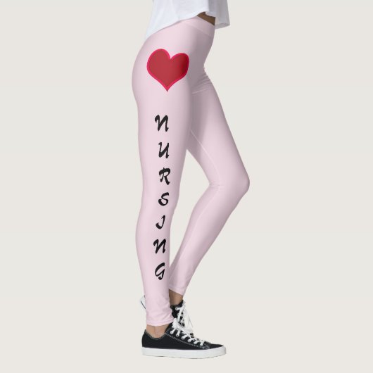 Liefde Verpleegkundige Leggings Roze (Rechts)