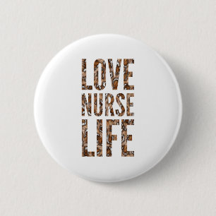 Liefde verpleegster ronde button 5,7 cm