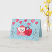 Liefde verweven-Valentijnsdag Kaart (Gele Bloem)