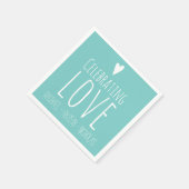 Liefde vieren | Trouwen Servet (Hoek)