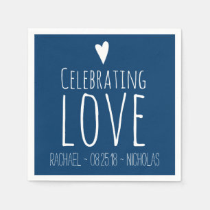 Liefde vieren   Weddenschap Servetten