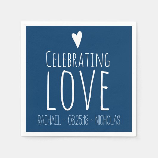 Liefde vieren | Weddenschap Servetten (Voorkant)