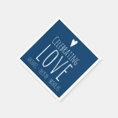 Liefde vieren | Weddenschap Servetten (Hoek)