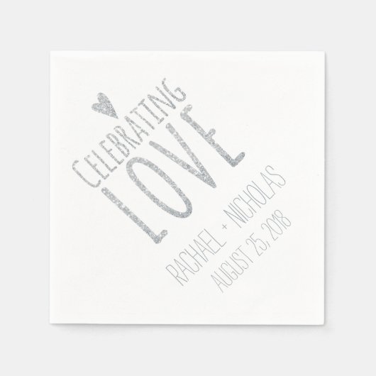 Liefde vieren | Weddenschap Servetten (Voorkant)