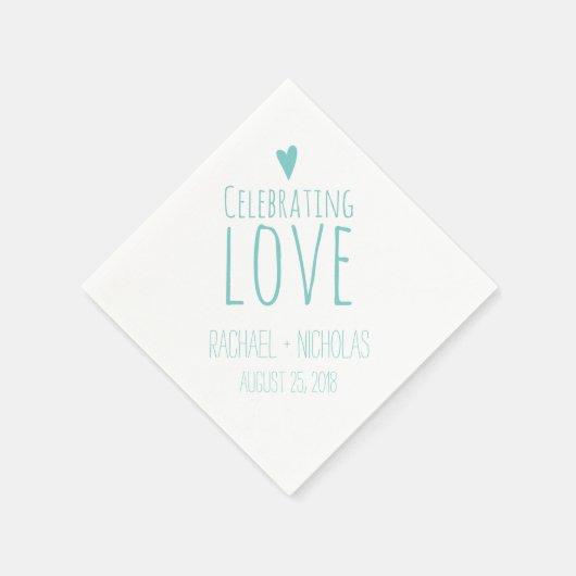 Liefde vieren | Weddenschap Servetten (Hoek)