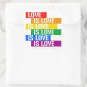 Liefde Vierkante Sticker (Tas)