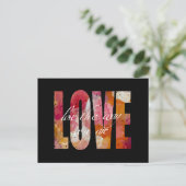 Liefde Vintage Briefkaart (Staand voorkant)