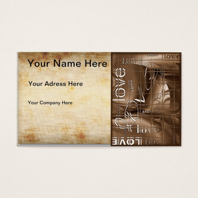 Liefde Visitekaartje (Voorkant)
