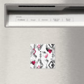 Liefde, visnet, patchwork magneet (Insitu (Vaatwasser))