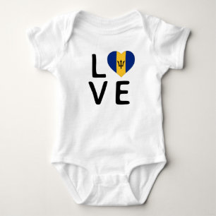 Liefde - vlag van Barbados Romper