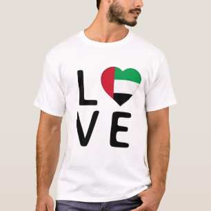 Liefde - vlag van de Verenigde Arabische Emiraten T-shirt
