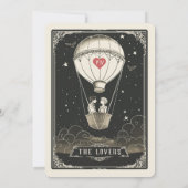 Liefde Vlucht Bruiloft Save the Date Kaart (Achterkant)