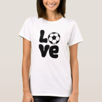 Liefde Voetbal Fan T-Shirt Leuk Spel Dag Outfit