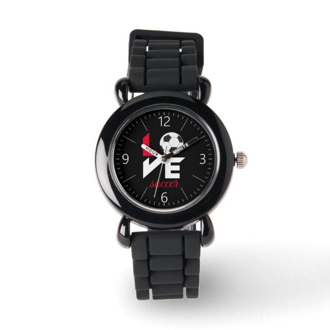 Liefde voetbal horloge (Voorkant)