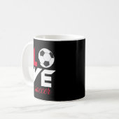 Liefde voetbal koffiemok (Voorkant links)