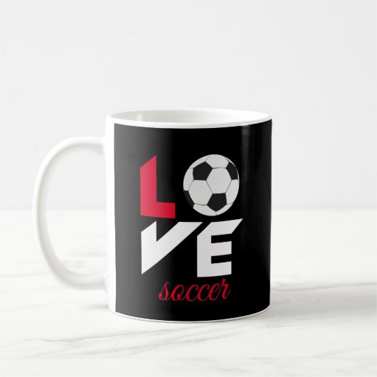 Liefde voetbal koffiemok (Links)