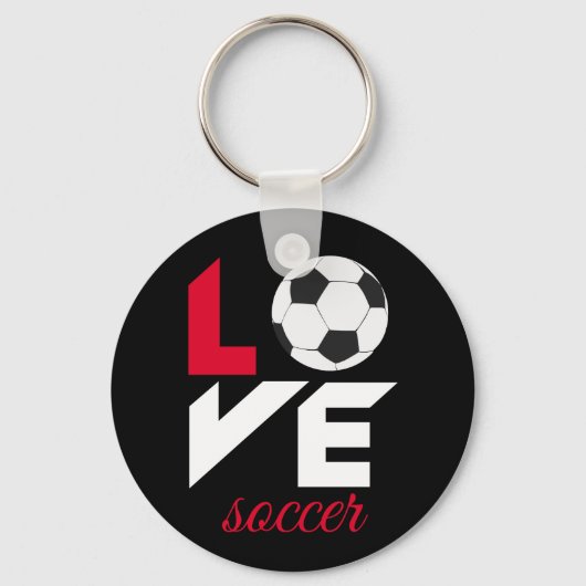 Liefde voetbal sleutelhanger (Voorkant)