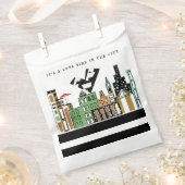 LIEFDE VOGEL IN DE STAD BEDANKZAKJE (Geknipt)