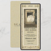 Liefde Vogel - Witte Duiven Trouwen Kaart (Voorkant / Achterkant)