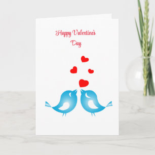 Liefde Vogels Tiener Eerste Liefde Valentijnsdag   Kaart