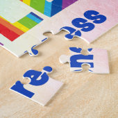 Liefde voltooit de puzzle legpuzzel (Zijkant)