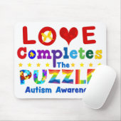 Liefde voltooit de puzzle muismat (Met muis)