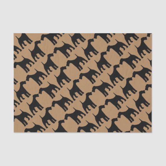 Liefde voor Airedale Terrier honden Tissuepapier (Voorkant)