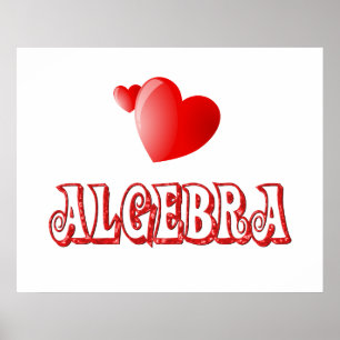 Liefde voor algebra - Vanaf $ 11,80 Poster