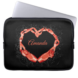 Liefde voor ballet (aangepast) laptop sleeve