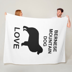 liefde voor Berner Sennenhond Fleece Deken