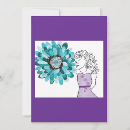 Liefde voor bloemen feestdagenkaart