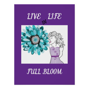 Liefde voor bloemen perfect poster