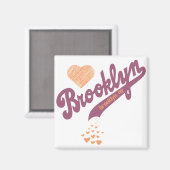 Liefde voor Brooklyn Magnet Magneet (Voorkant / Achterkant)