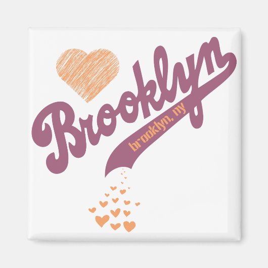 Liefde voor Brooklyn Magnet Magneet (Voorkant)