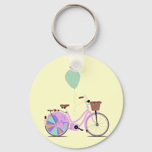 Liefde voor Cyclus op mijn roze Bijk van Andy Scul Sleutelhanger