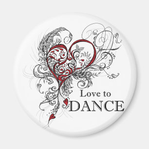 Liefde voor Dance Magnet Magneet