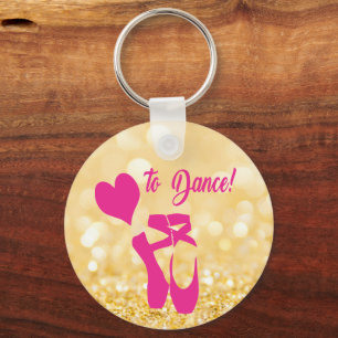 Liefde voor dansen sleutelhanger