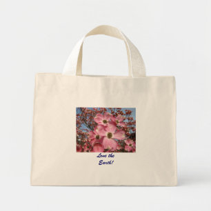 Liefde voor de Aarde! Boodschappentassen Roze Dogw Mini Tote Bag