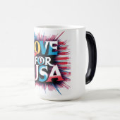 Liefde voor de Amerikaanse patriottische Mok (Voorkant rechts)