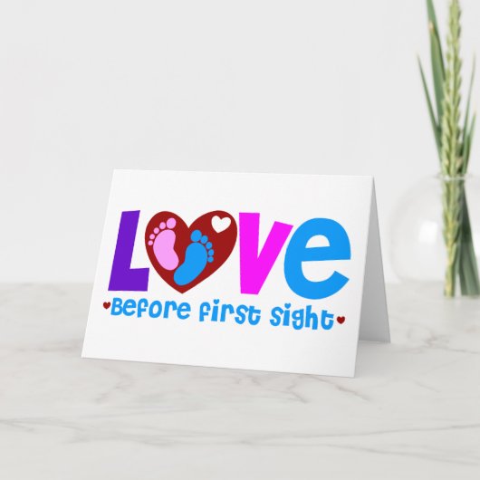 Liefde voor de eerste keer aankondiging (Voorkant)